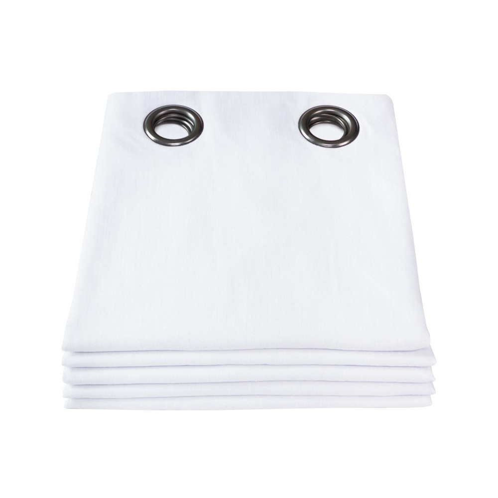 Moondream Premium BLACKOUT Curtain Washed Linen White MC720 Snow
