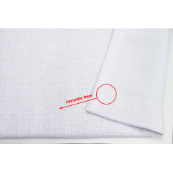 Moondream Premium BLACKOUT Curtain Basket Weave Linen White MC720 Snow