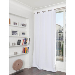 White ELECTROMAGNETIC Field Shielding Blackout Curtain Solid Color Snow MC720
