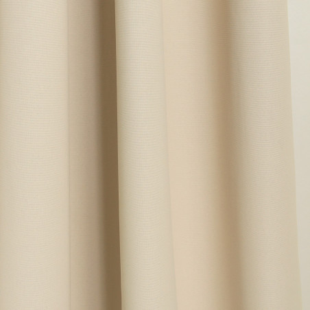 Beige ROOM DIVIDER & SOUNDPROOF Custom Curtain Cotton Effect Eggshell MC634