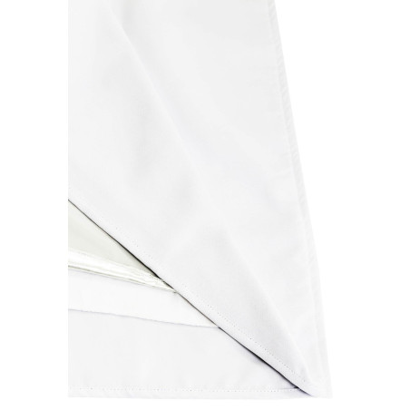 White ROOM DIVIDER & SOUNDPROOF Custom Curtain Cotton Effect Snow MC720