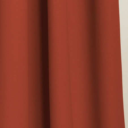 Orange ROOM DIVIDER & SOUNDPROOF Custom Curtain Cotton Effect Rust MC374