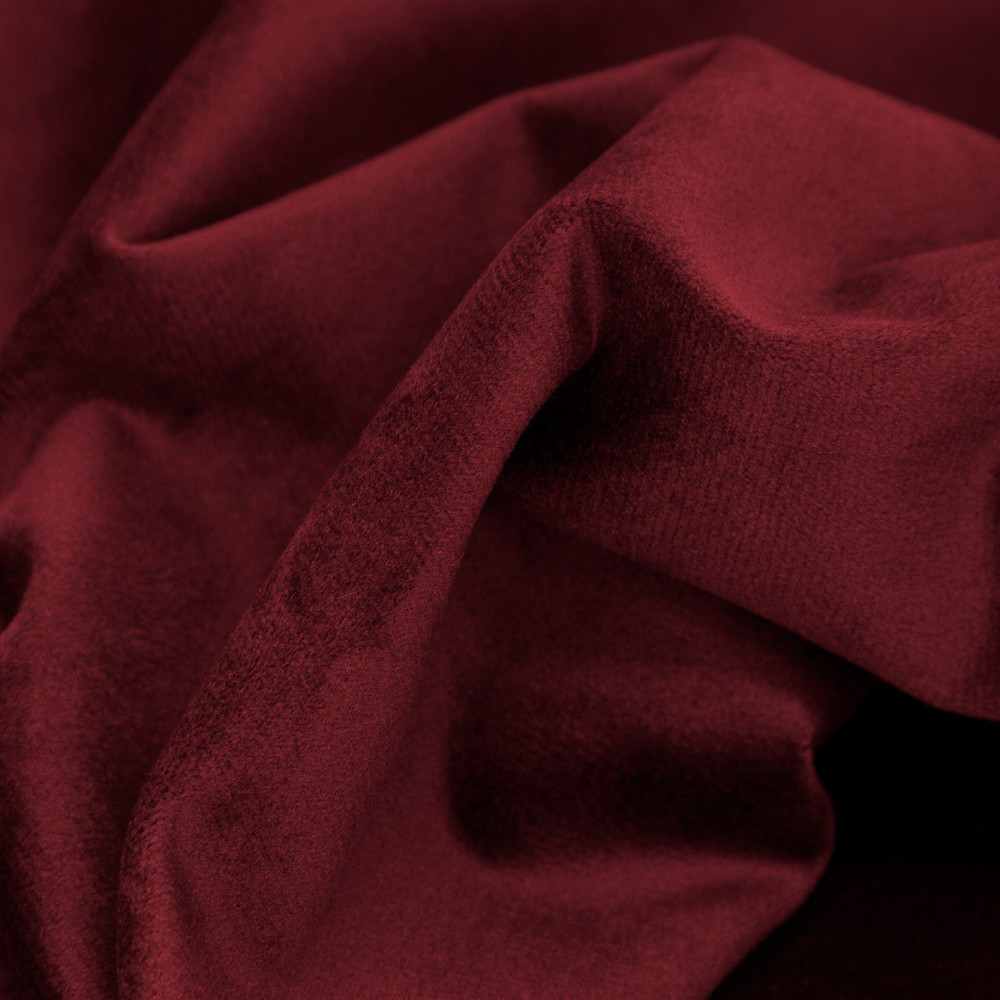 Red 100% TOTAL BLACKOUT Custom Curtain Velvet Venise Red currant MC214