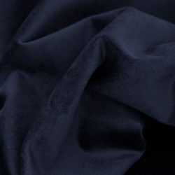 Blue THERMAL BLACKOUT Custom Curtain Velvet Venise Marine MC412 - Moondream