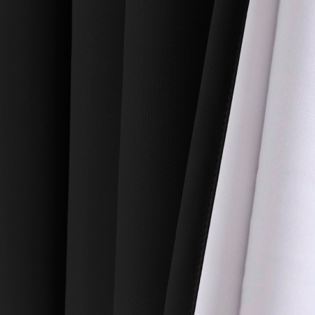 Black SOUNDPROOF Custom Curtain Cotton Effect MC710