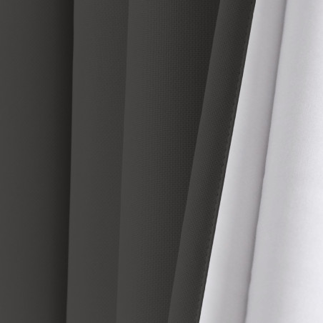 Grey SOUNDPROOF Custom Curtain Cotton Effect Metal MC732