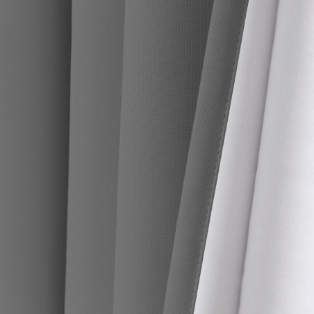 Grey SOUNDPROOF Custom Curtain Cotton Effect Cloud MC09