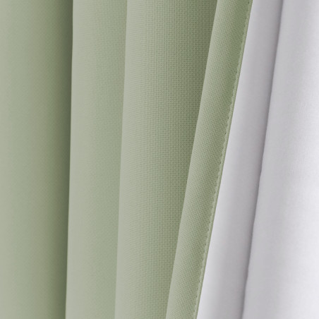 Green SOUNDPROOF Custom Curtain Cotton Effect Light Green MC540
