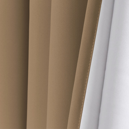 Beige SOUNDPROOF Custom Curtain Cotton Effect Pelican MC8220