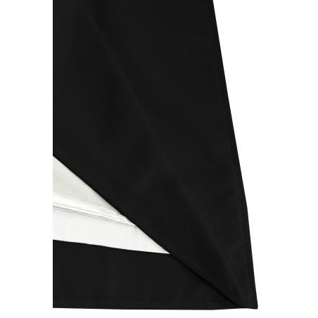 Black ROOM DIVIDER & SOUNDPROOF Custom Curtain Cotton Effect MC710