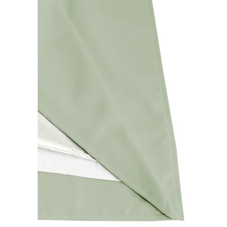 Green ROOM DIVIDER & SOUNDPROOF Custom Curtain Cotton Effect Light Green MC540