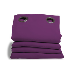 Purple SOUNDPROOF Curtain Cotton Effect Deep Purple MC119
